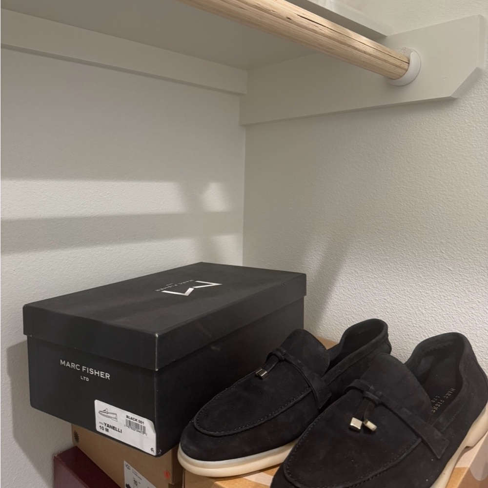 Loafers Marc Fisher Black Suede Loafers